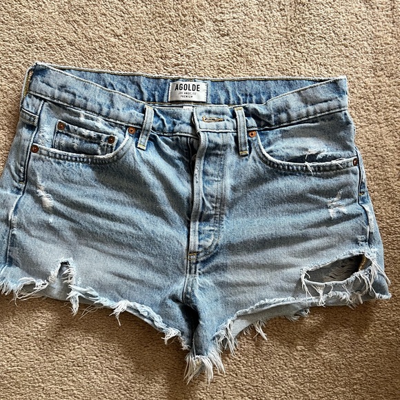 Agolde Parker jean shorts - Picture 1 of 4